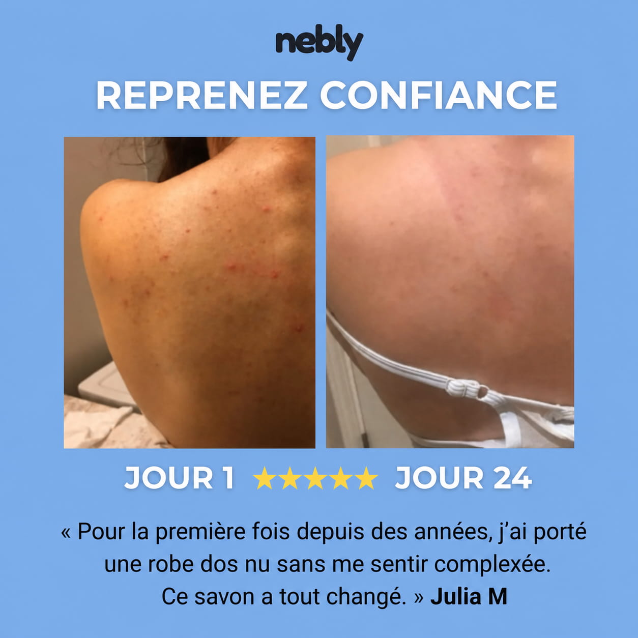 Savon dos net nebly