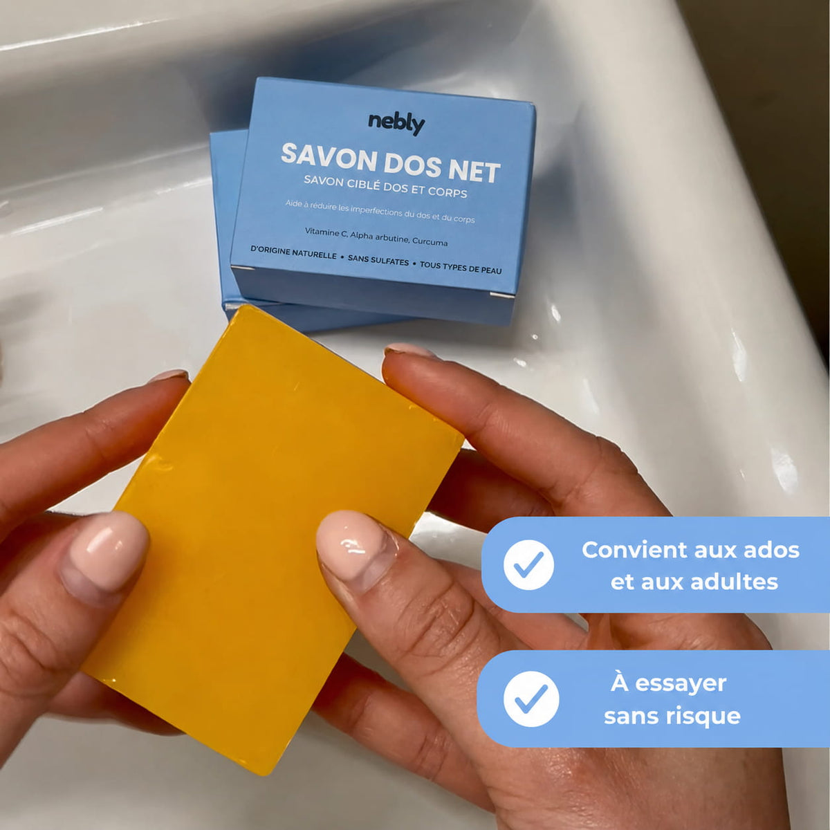 Savon dos net nebly